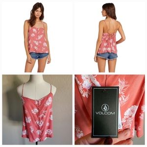 ⭐4/$20 Volcom Stone Steps Cami‎ XS NWT